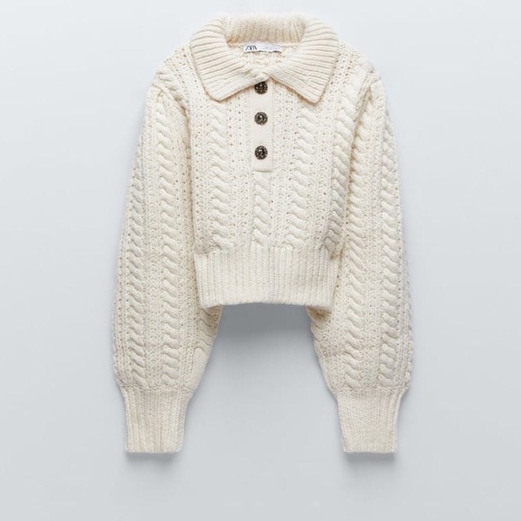 Zara Cable Knit Sweater - Picture 12 of 16